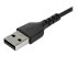 RUSB2AC1MB - StarTech.com 1 m USB 2.0 till USB-C-kabel -&nbsp;svart&nbsp; - Närbild