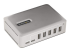 10G5A2CS-USB-C-HUB - StarTech.com 7-Port USB-C Hub, 5x USB-A + 2x USB-C, Self-Powered w/ 65W Power Supply, USB 3.1 10Gbps Hub w/ BC1.2 Charging, Desktop/Laptop USB Hub with 3ft Locking USB-IF Certified Cable - Vänster vinkel