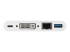 DKT30CDVPD - StarTech.com USB C Multiport Adapter, USB-C to DVI-D (Digital) Video Adapter with 60W Power Delivery Passthrough Charging, GbE, USB-A, Portable USB Type-C/Thunderbolt 3 Mini Laptop Dock - Närbild