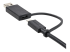 USBCCADP - StarTech.com 1 m USB-C-kabel med USB-A-adapterdongel - Vänster vinkel
