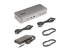 129UE-USBC-KVM-DOCK - StarTech.com Dual-Laptop USB-C KVM Docking Station, Dual Monitor 4K 60Hz DisplayPort Dock, 5-Port USB Hub, GbE, 90W/45W Power Delivery to Two Laptops, Windows/Mac, 2-Host KVM Dock - Vänster vinkel