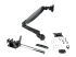 ARMPIVOTE2 - StarTech.com Desk Mount Monitor Arm for Single VESA Display up to 32" or 49" Ultrawide 8kg/17.6lb, Full Motion Articulating & Height Adjustable w/ Cable Management, C-Clamp, Grommet Mount - Vänster vinkel