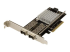 PEX20000SFPI - StarTech.com 2-Port 10G Fibernätverkskort med öppen SFP+ - Vänster vinkel