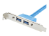 USB3SPLATE - StarTech.com 2 Port USB 3.0 A Female Slot Plate Adapter - Närbild