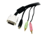 USBDVI4N1A6 - StarTech.com 6 ft 4-in-1 USB DVI KVM Cable with Audio and Microphone - Närbild