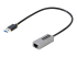 USB31000S2 - StarTech.com USB till Ethernet-adapter, USB 3.0 till 10/100/1000 Gigabit Ethernet LAN-omvandlare för bärbara datorer, 30 cm ansluten kabel, USB till RJ45-adapter, NIC-adapter, USB-nätverksadapter - Höger vinkel