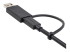 USBCCADP - StarTech.com 1 m USB-C-kabel med USB-A-adapterdongel - Vänster vinkel
