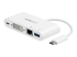 DKT30CDVPD - StarTech.com USB C Multiport Adapter, USB-C to DVI-D (Digital) Video Adapter with 60W Power Delivery Passthrough Charging, GbE, USB-A, Portable USB Type-C/Thunderbolt 3 Mini Laptop Dock - Höger vinkel