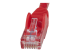 N6PATCH100RD - StarTech.com 100ft CAT6 Ethernet Cable, 10 Gigabit Snagless RJ45 650MHz 100W PoE Patch Cord, CAT 6 10GbE UTP Network Cable w/Strain Relief, Red, Fluke Tested/Wiring is UL Certified/TIA - Närbild