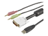 USBDVI4N1A6 - StarTech.com 6 ft 4-in-1 USB DVI KVM Cable with Audio and Microphone - Närbild