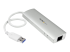ST3300G3UA - StarTech.com Bärbar USB 3.0-hubb med 3 portar plus Gigabit Ethernet - Höger vinkel