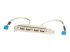 USBPLATE4 - StarTech.com 4 Port USB A Female Slot Plate Adapter - Höger vinkel