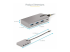 HB31C3A1CDPPD3 - StarTech.com 4-Port USB-C Hub with USB-C DP Alt Mode Video Output 4K 60Hz, 3x USB-A, 1x USB-C, 100W Power Delivery Pass-Through, USB 3.2 Gen 2 (10Gbps), Portable USB Type-C to USB Type-A/C - Flera vinklar