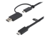 USBCCADP - StarTech.com 1 m USB-C-kabel med USB-A-adapterdongel - Höger vinkel
