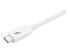 TBLT3MM2MW - StarTech.com 6.6ft (2m) Thunderbolt 3 Cable, 20Gbps, 100W PD, 4K Video, Thunderbolt-Certified, Compatible w/ TB4/USB 3.2/DisplayPort - Höger vinkel