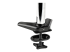 ARMPIVOTE2 - StarTech.com Desk Mount Monitor Arm for Single VESA Display up to 32" or 49" Ultrawide 8kg/17.6lb, Full Motion Articulating & Height Adjustable w/ Cable Management, C-Clamp, Grommet Mount - Närbild