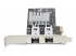 P021GI-NETWORK-CARD - StarTech.com 2-Port GbE SFP Network Card, PCIe 2.0 x1, Intel I350-AM2 2x 1GbE Controller, 1000BASE Copper/Fiber Optic, Dual-Port Gigabit Ethernet NIC, Desktop/Server Backplanes - Vänster sida