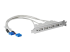 USBPLATE4 - StarTech.com 4 Port USB A Female Slot Plate Adapter - Vänster vinkel