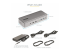 129UE-USBC-KVM-DOCK - StarTech.com Dual-Laptop USB-C KVM Docking Station, Dual Monitor 4K 60Hz DisplayPort Dock, 5-Port USB Hub, GbE, 90W/45W Power Delivery to Two Laptops, Windows/Mac, 2-Host KVM Dock - Vänster vinkel